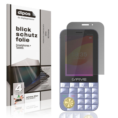 Blickschutzfolie für GFive 4G Promax matt Schutzfo (1)