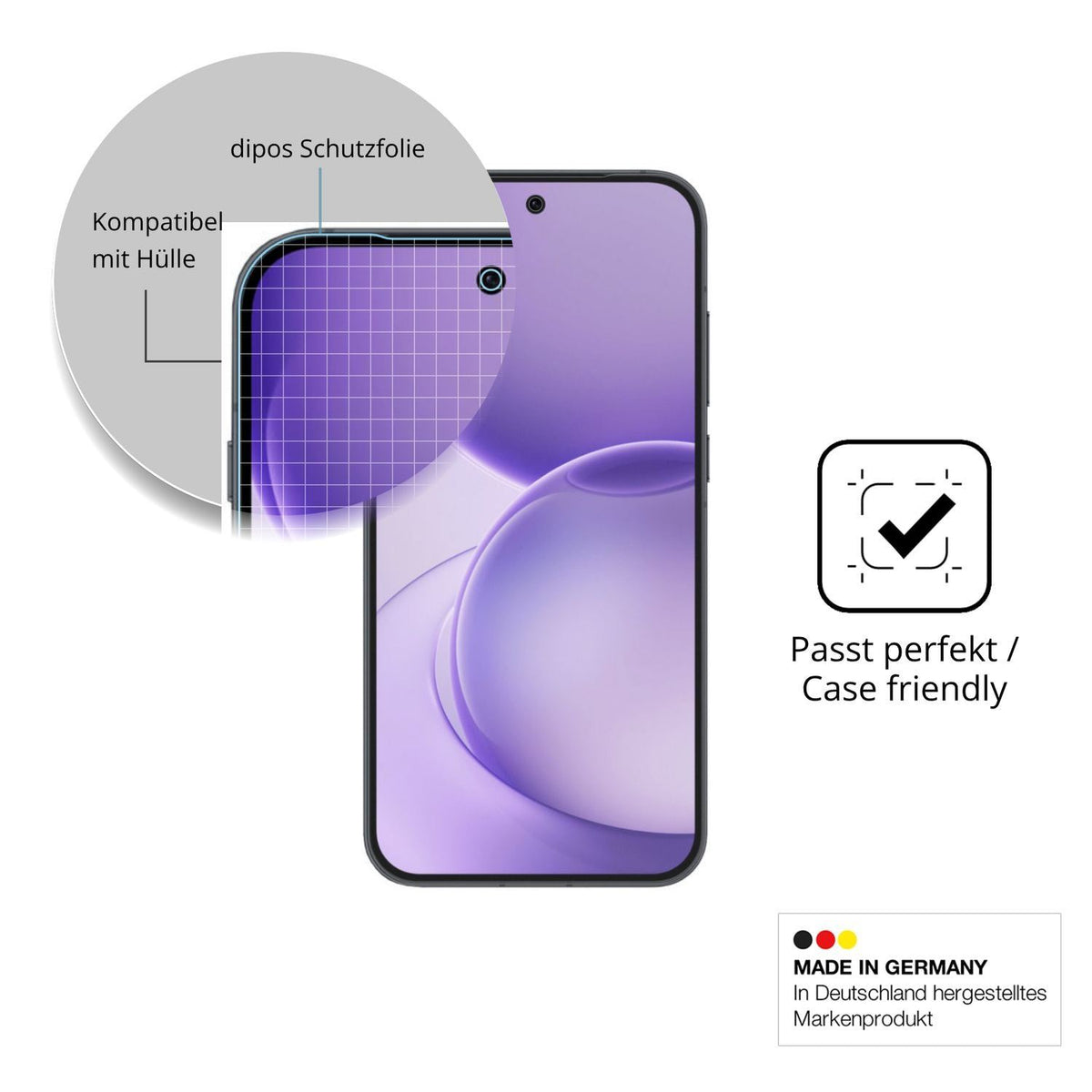 4x Schutzfolie matt für Oppo Reno16 Display-Schutz (6)