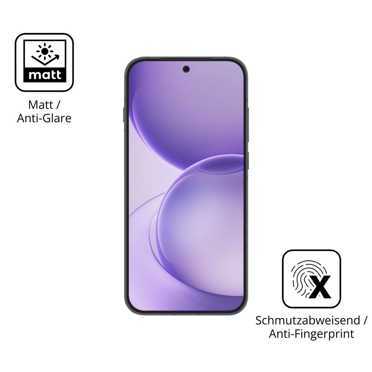 2x 9H Schutzfolie matt für Oppo Reno16 Panzerfolie (5)