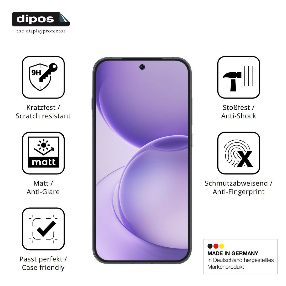 2x 9H Schutzfolie matt für Oppo Reno16 Panzerfolie (7)