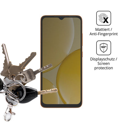 Blickschutzfolie für Itel A50Cs matt Schutzfolie P (3)