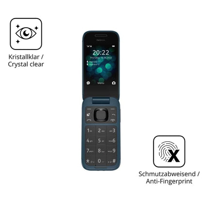 2x 9H Schutzfolie für Nokia 2660 Panzerfolie (5)