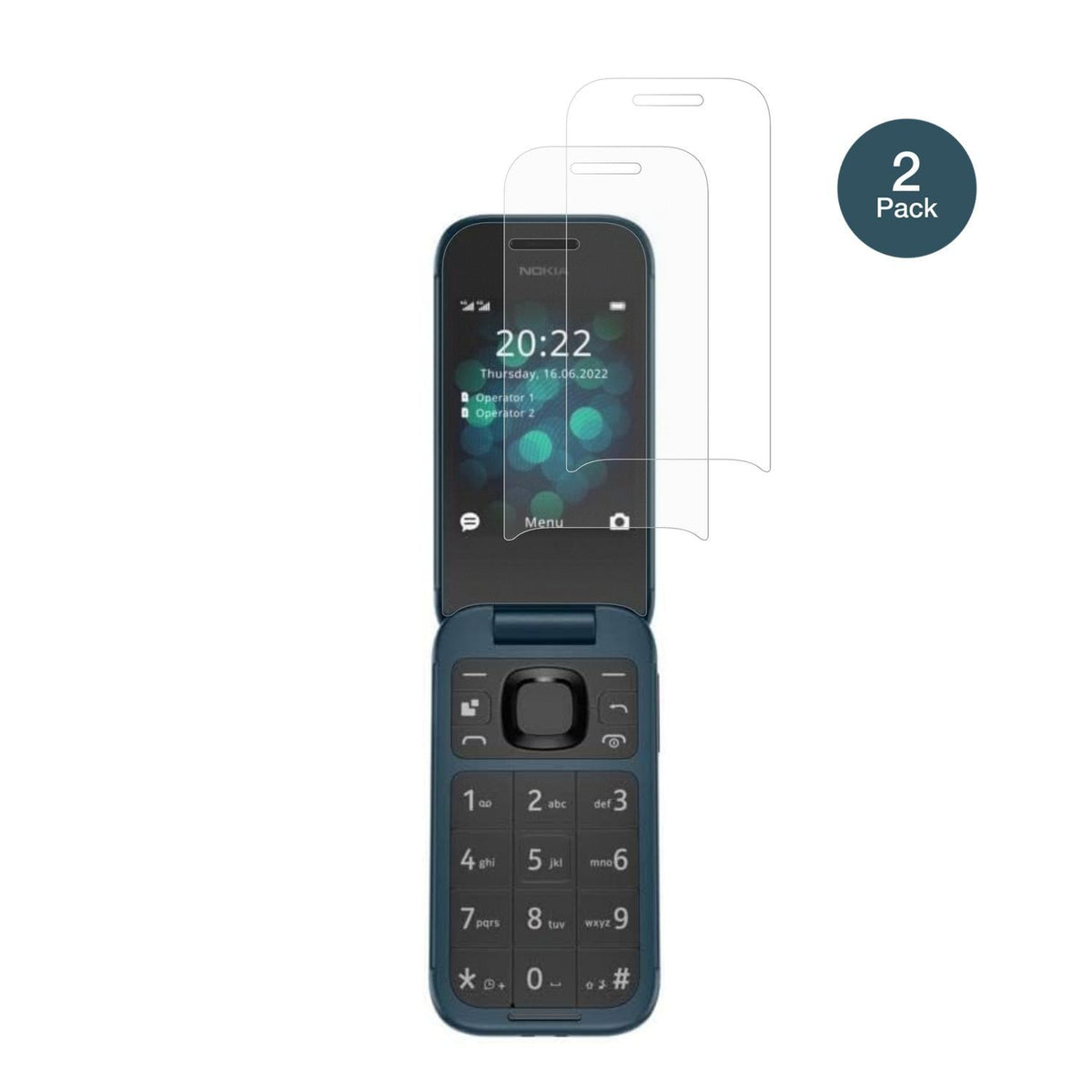 2x 9H Schutzfolie matt für Nokia 2660 Panzerfolie (2)