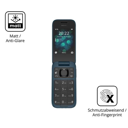 2x 9H Schutzfolie matt für Nokia 2660 Panzerfolie (5)