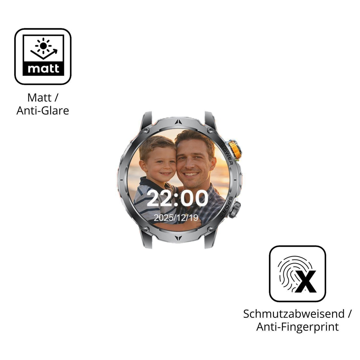 6x Schutzfolie matt für HIRREO EF24 Display-Schutz (5)