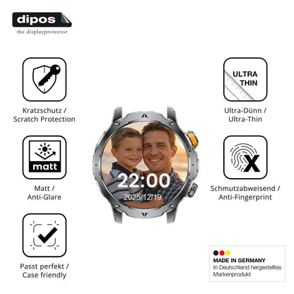 6x Schutzfolie matt für HIRREO EF24 Display-Schutz (7)