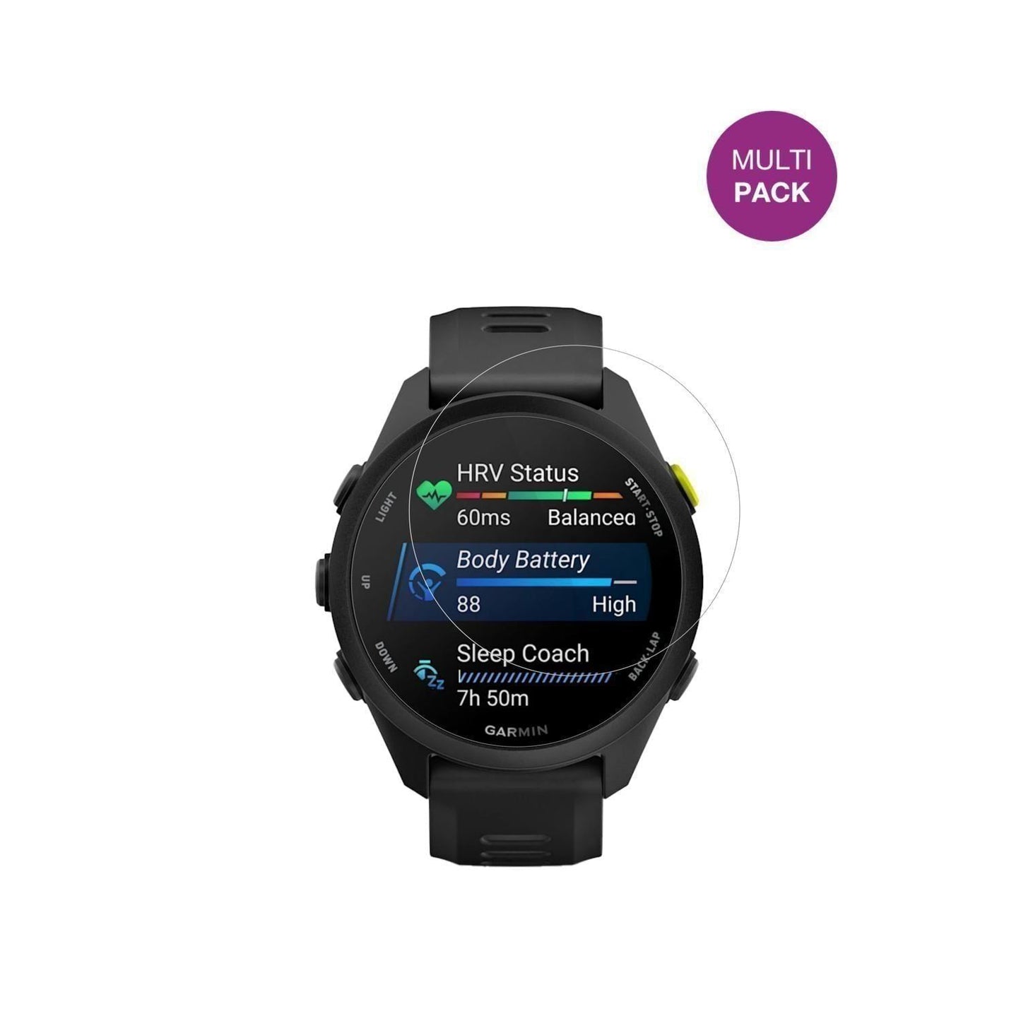 6x Schutzfolie klar für Garmin Forerunner 70 Displ (2)