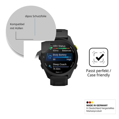 6x Schutzfolie klar für Garmin Forerunner 70 Displ (6)