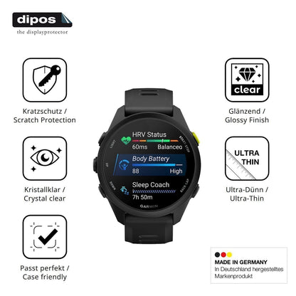 6x Schutzfolie klar für Garmin Forerunner 70 Displ (7)