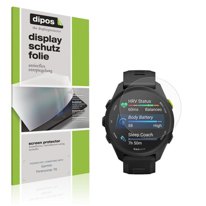 6x Schutzfolie matt für Garmin Forerunner 70 Displ (1)