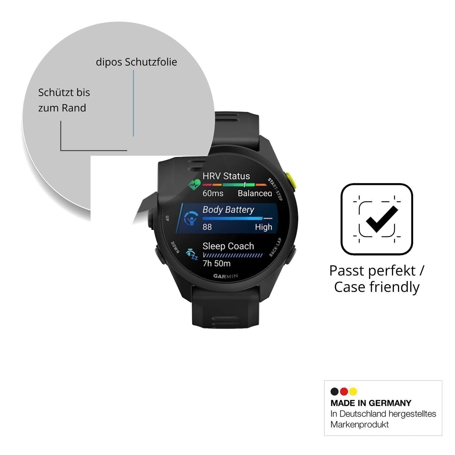 2x 9H Schutzfolie für Garmin Forerunner 70 Panzerf (6)