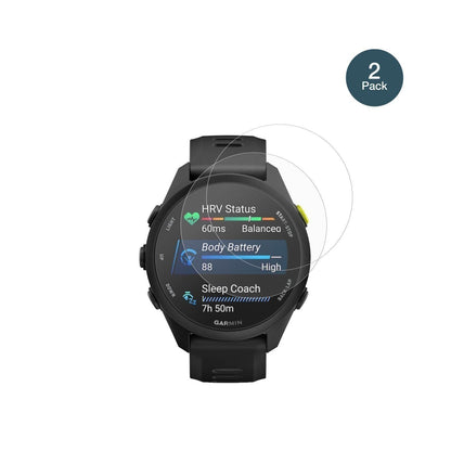2x 9H Schutzfolie matt für Garmin Forerunner 70 Pa (2)