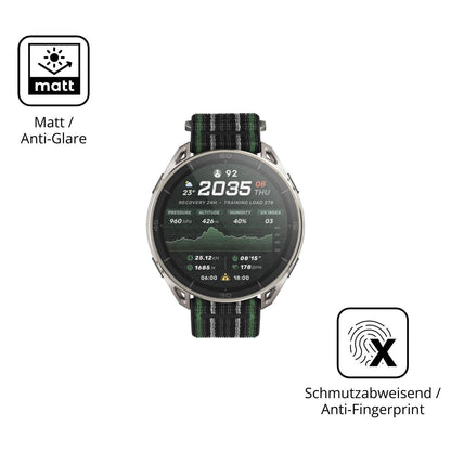 6x Schutzfolie matt für Amazfit Cheetah 2 Ultra Di (5)