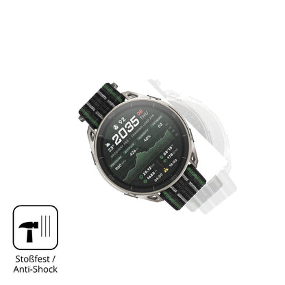 2x 9H Schutzfolie matt für Amazfit Cheetah 2 Ultra (4)