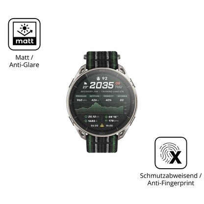 2x 9H Schutzfolie matt für Amazfit Cheetah 2 Ultra (5)