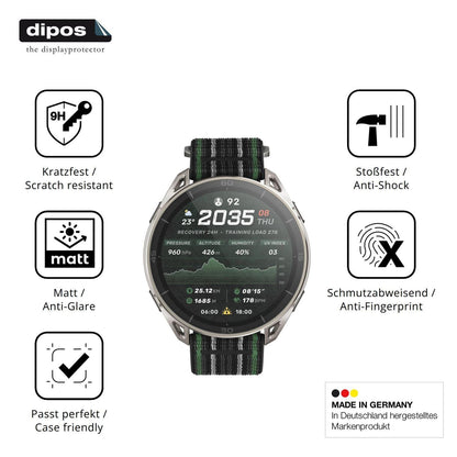 2x 9H Schutzfolie matt für Amazfit Cheetah 2 Ultra (7)
