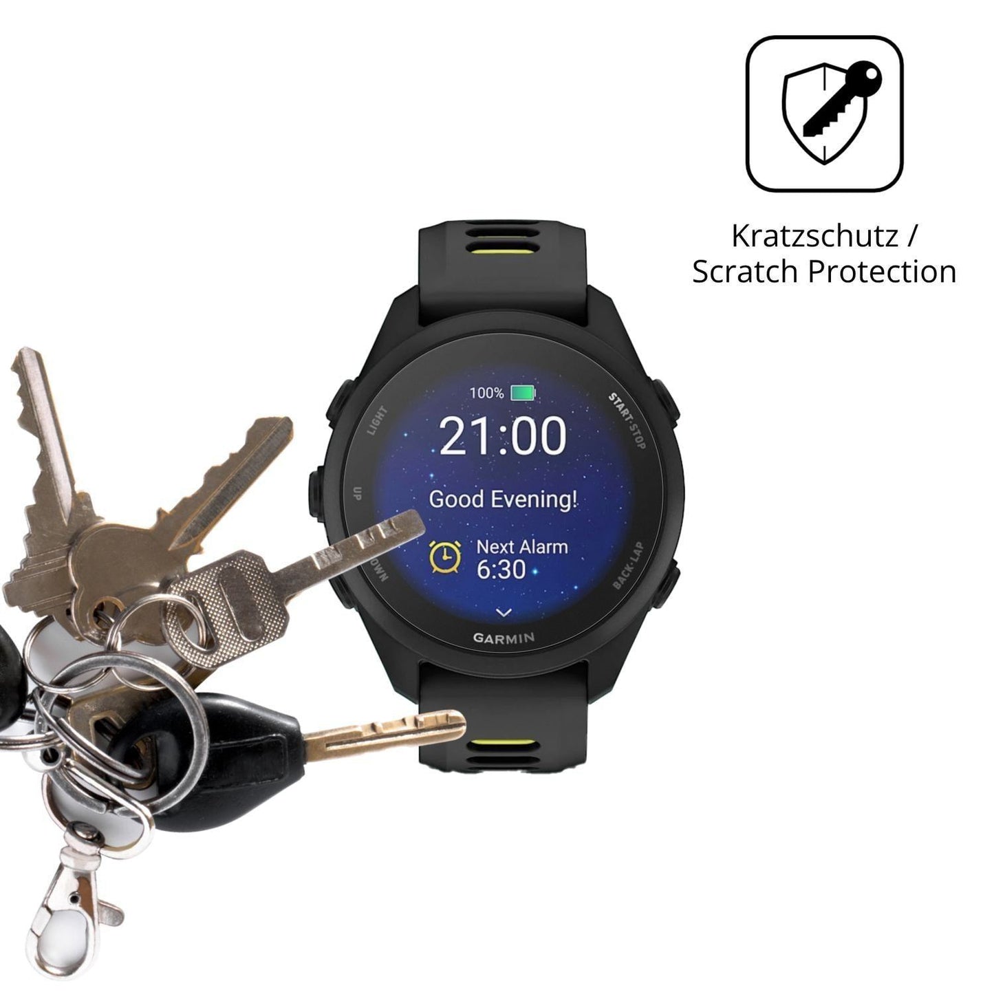 6x Schutzfolie matt für Garmin Forerunner 170 Disp (4)
