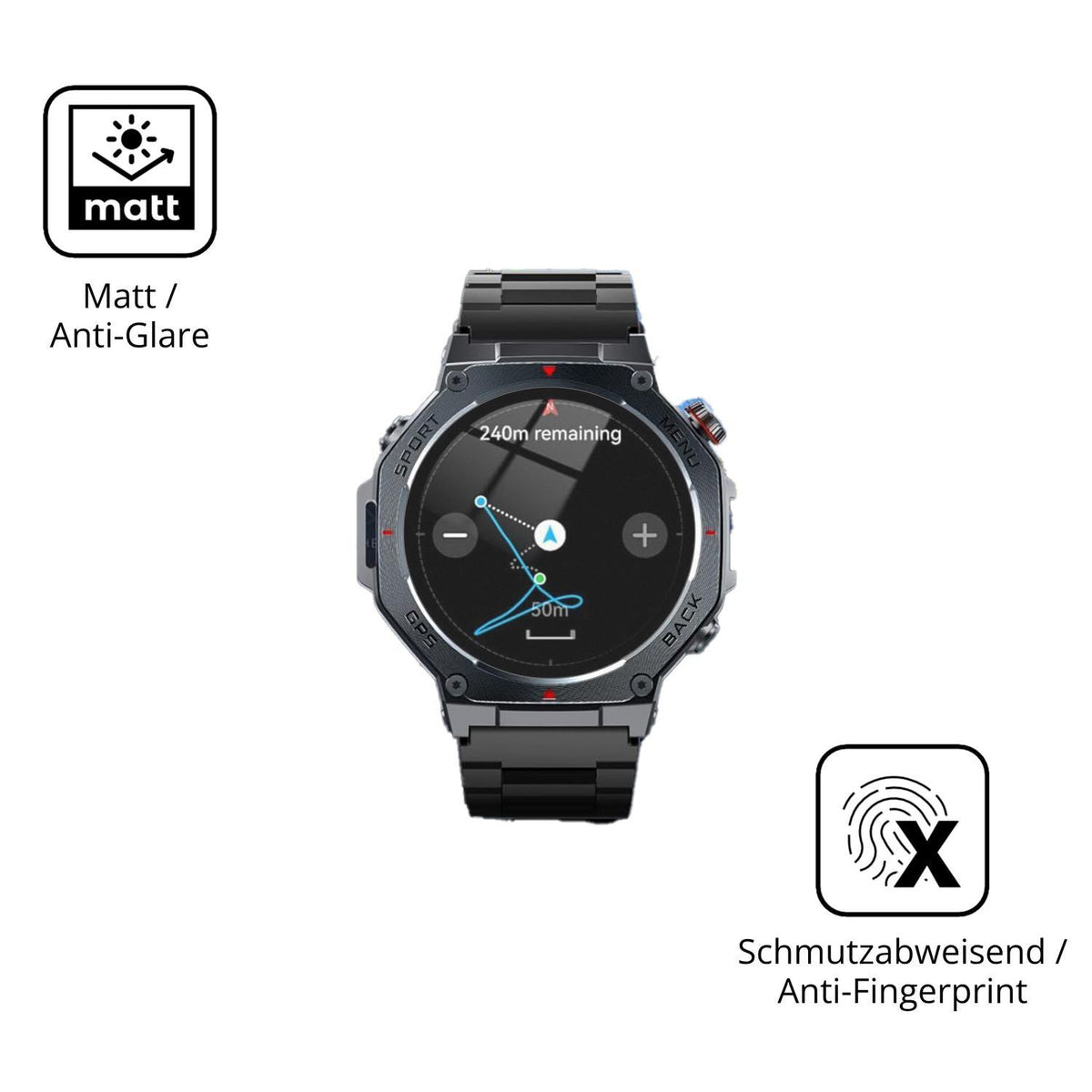 6x Schutzfolie matt für Jugeman V20 Display-Schutz (5)