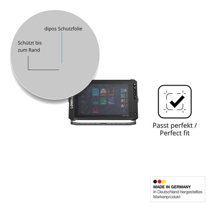Blickschutzfolie für Lowrance Elite FS 12 matt Sch (4)