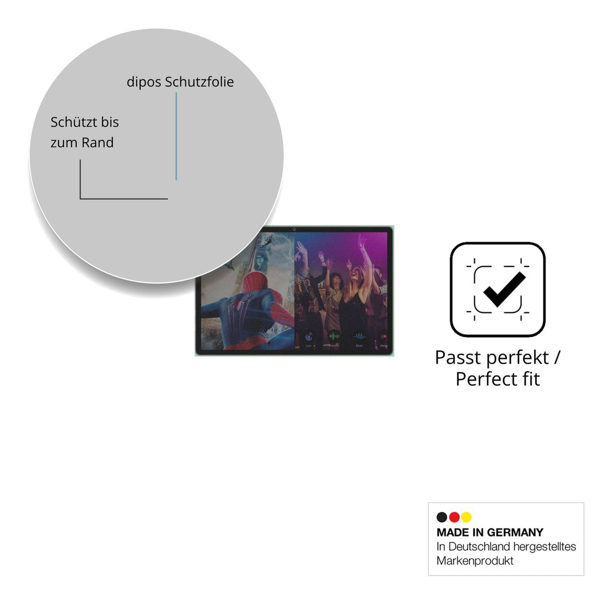 Blickschutzfolie für GOODTEL S3 matt Schutzfolie P (4)