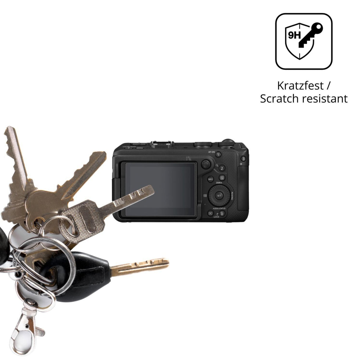 2x 9H Schutzfolie für Canon EOS R6 V Panzerfolie (3)