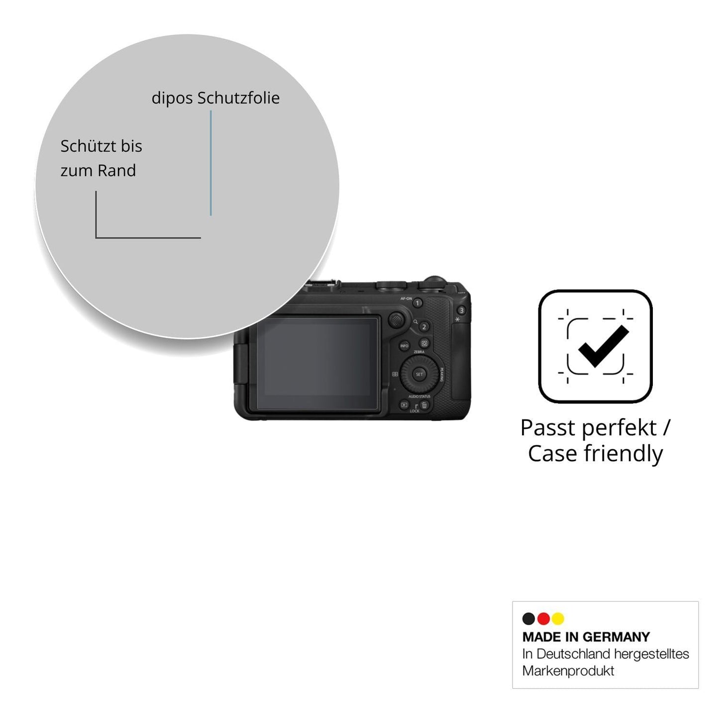 2x 9H Schutzfolie für Canon EOS R6 V Panzerfolie (6)