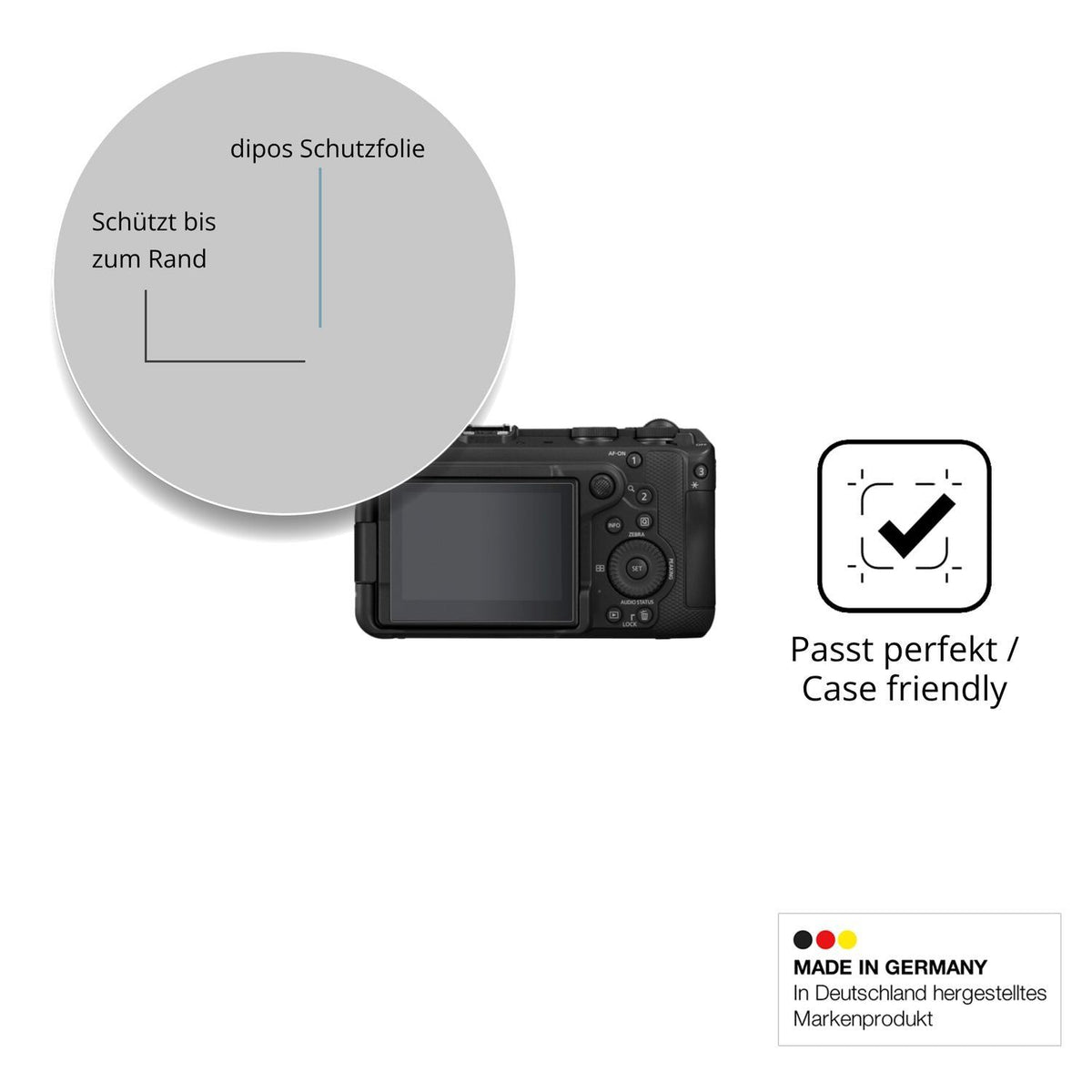 2x 9H Schutzfolie für Canon EOS R6 V Panzerfolie (6)