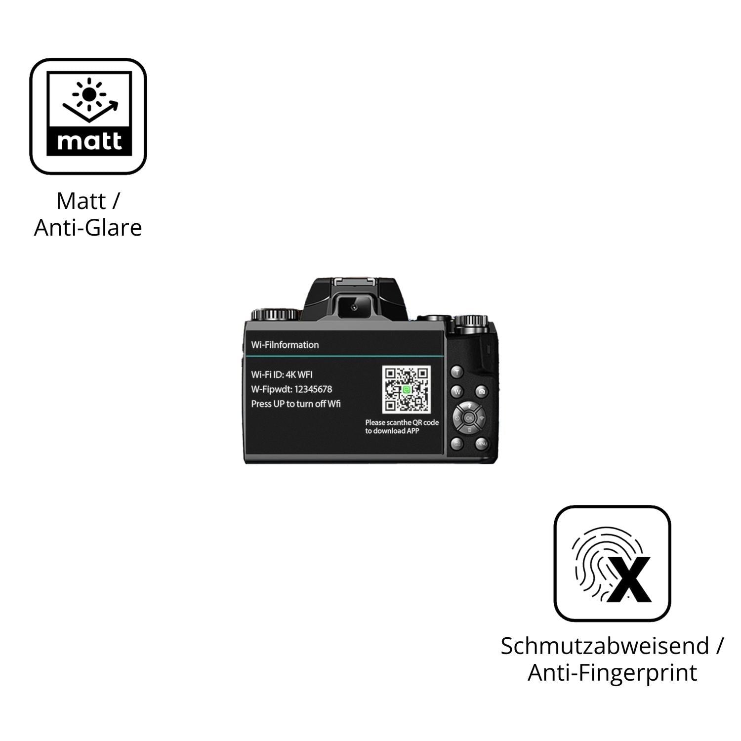 4x Schutzfolie matt für Fine Life Pro W5 Display-S (5)