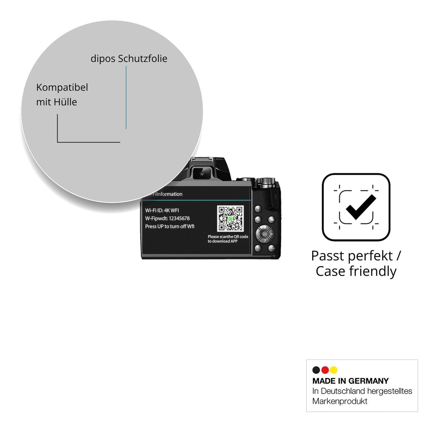 4x Schutzfolie matt für Fine Life Pro W5 Display-S (6)
