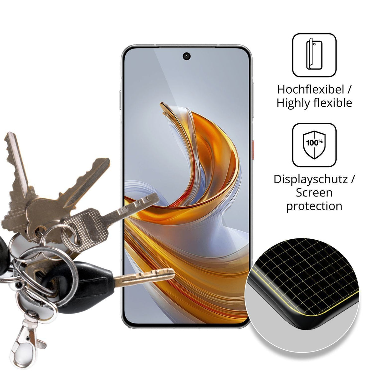 2x 3D Full Cover Schutzfolie für Nubia Air Pro (3)