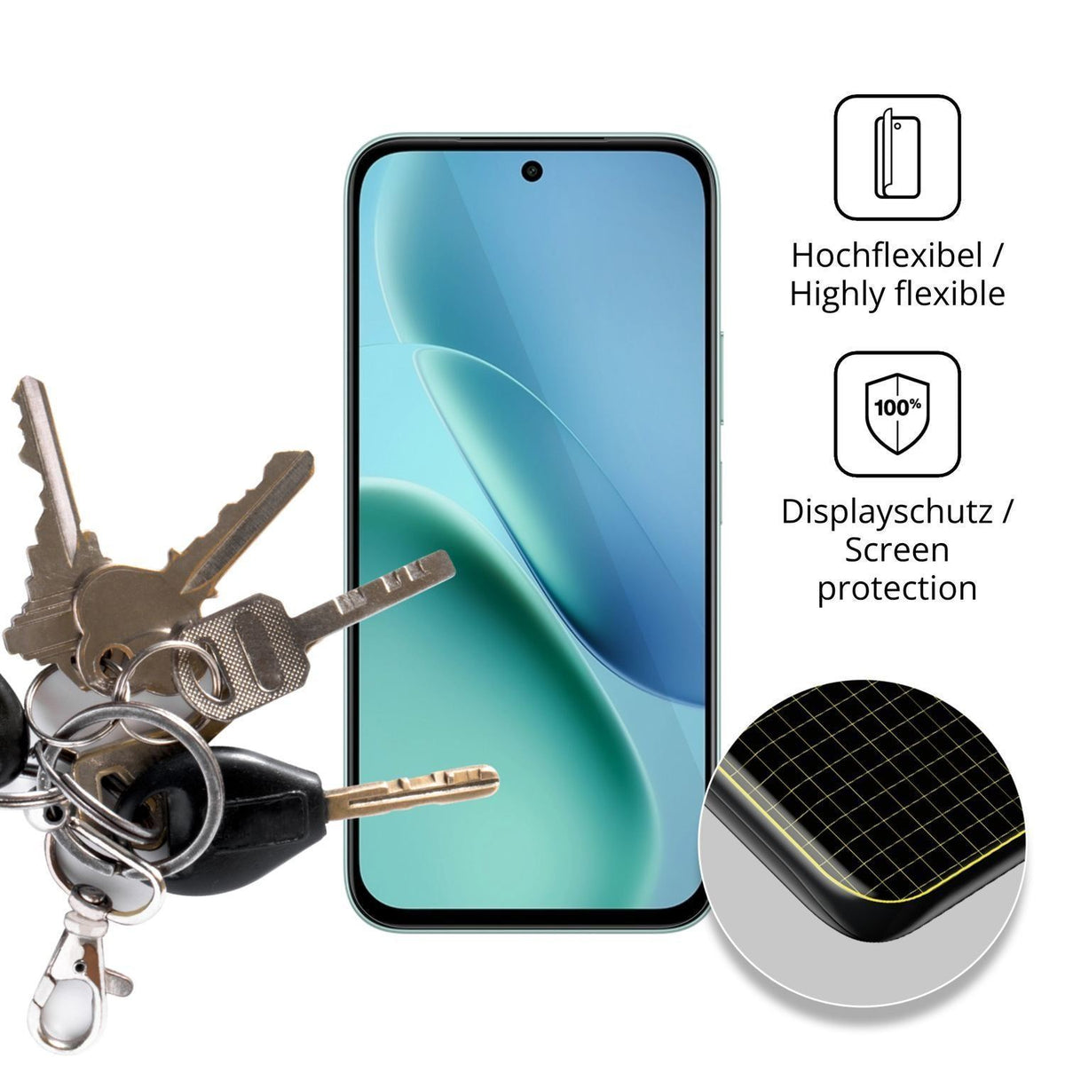 2x 3D Full Cover Schutzfolie für Vivo Y6m (3)