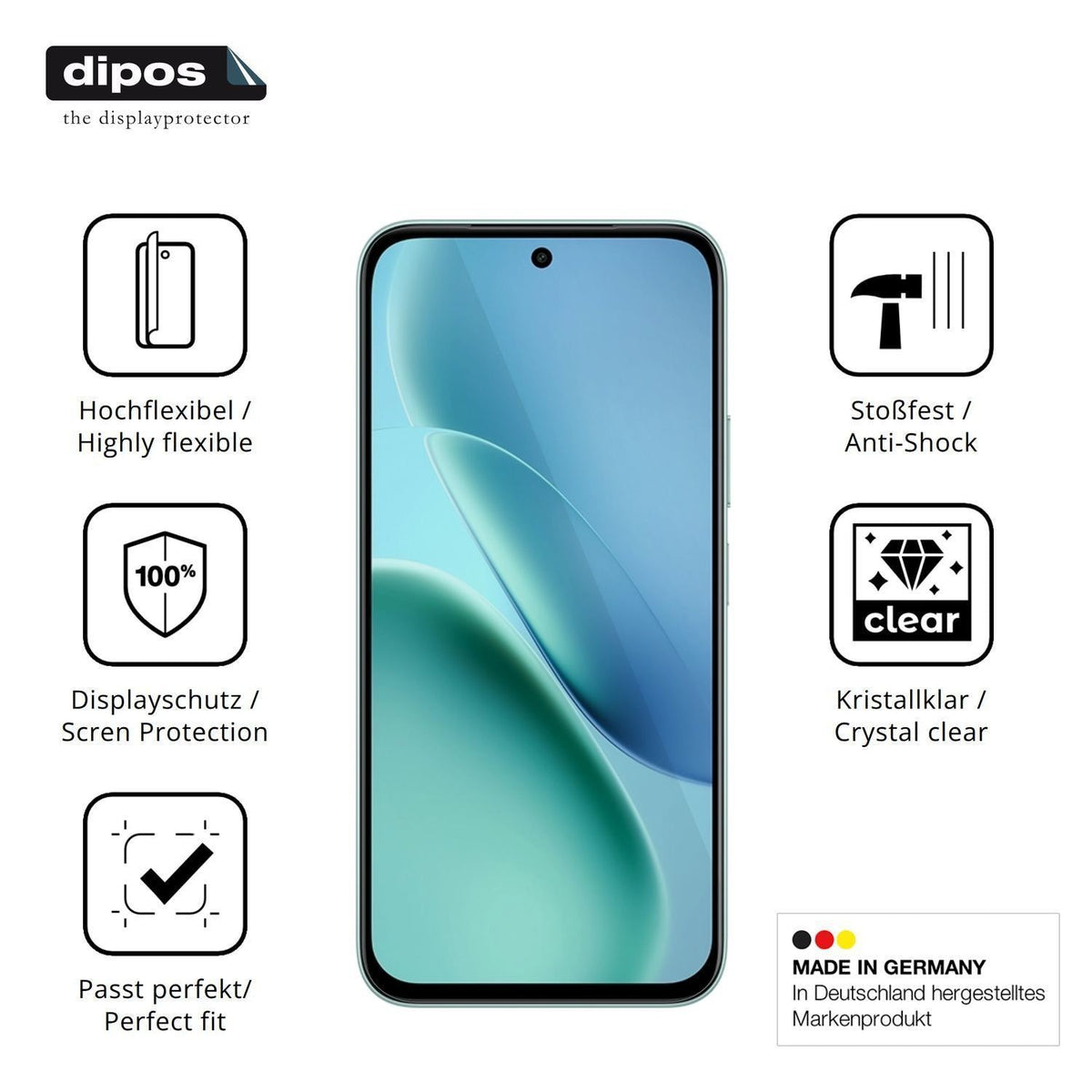 2x 3D Full Cover Schutzfolie für Vivo Y6m (7)