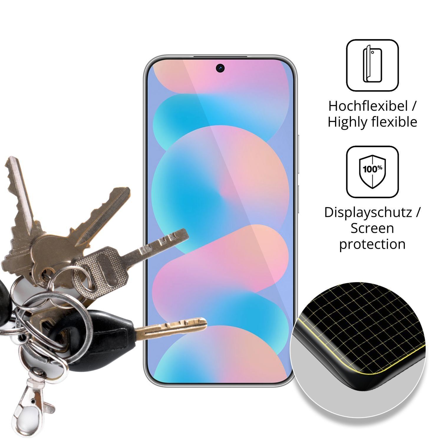 2x 3D Full Cover Schutzfolie für Huawei Nova 16z (3)