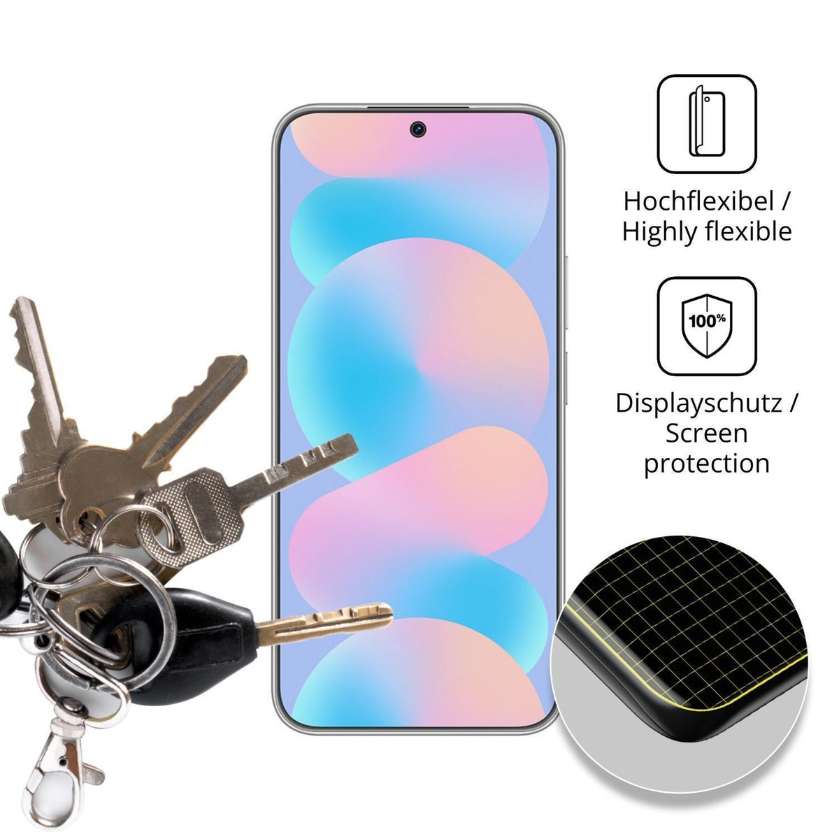 2x Full Cover Schutzfolie matt für Huawei Nova 16z (3)