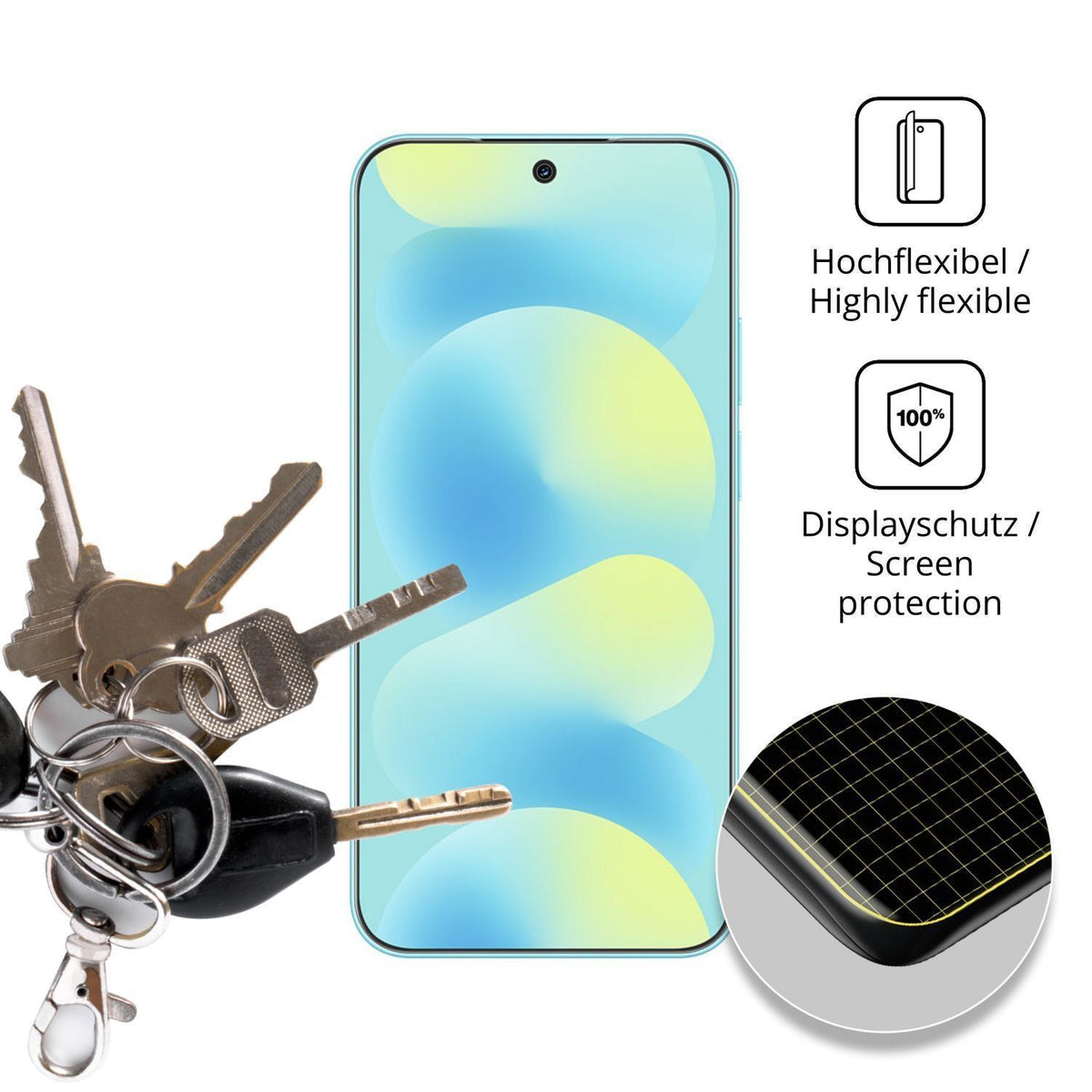 2x Full Cover Schutzfolie matt für Huawei Nova 16 (3)