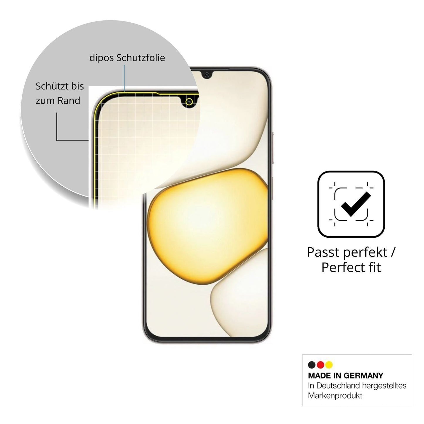 2x Full Cover Schutzfolie matt für Realme C100x (6)