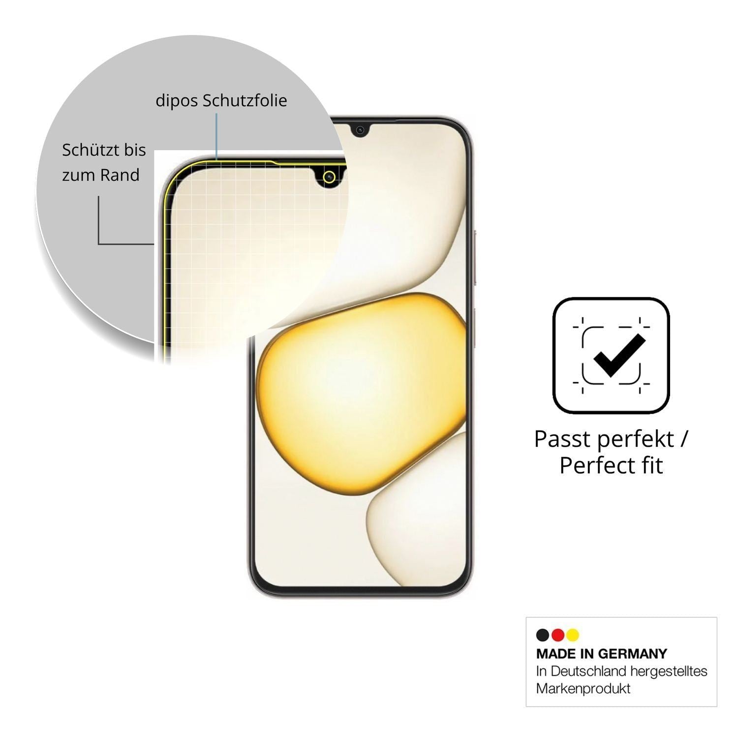 2x Full Cover Schutzfolie matt für Realme C100x (6)