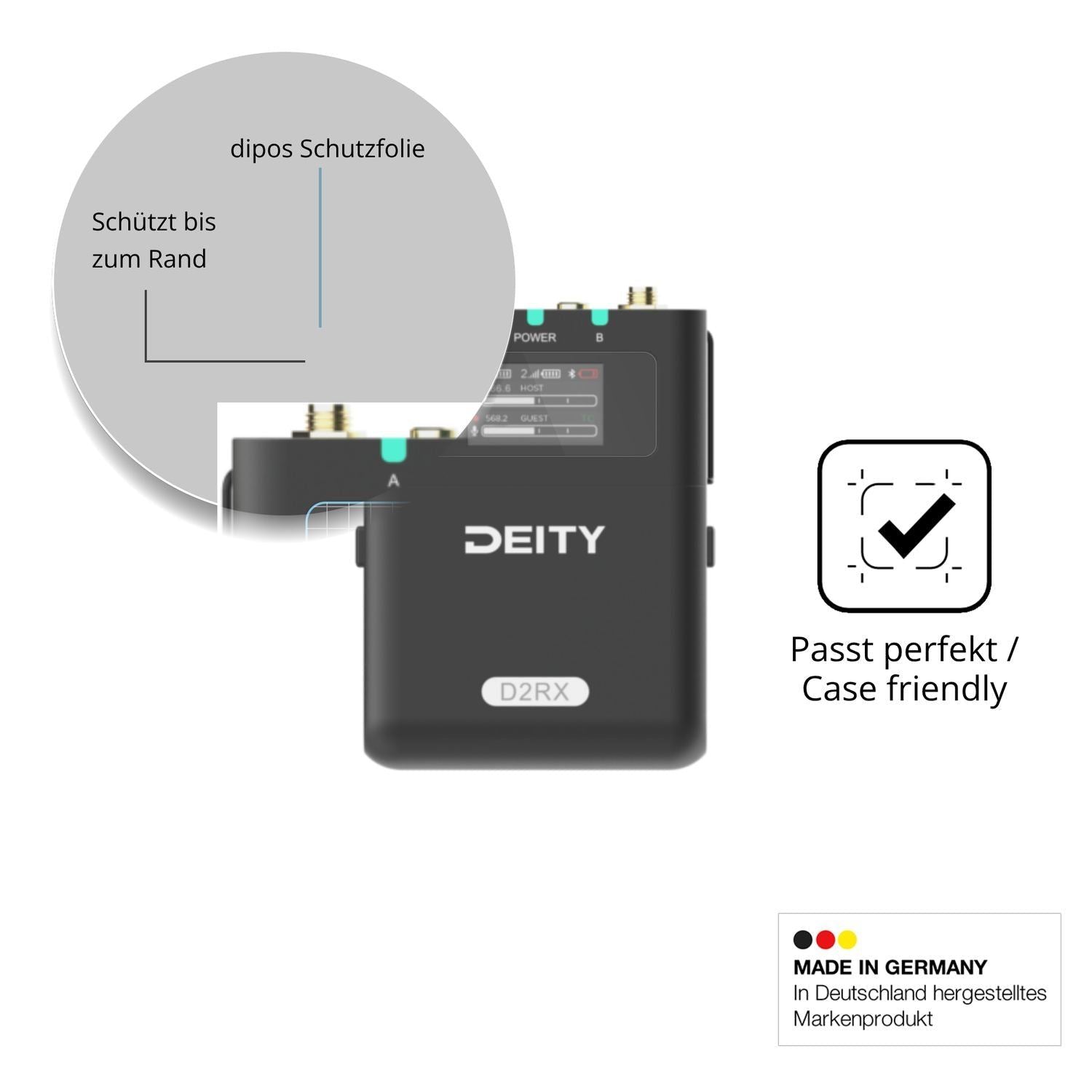 2x 9H Schutzfolie für Deity DBTX D2RX DIFB Panzerf (6)