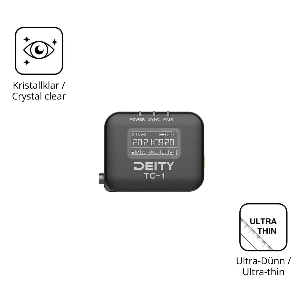 4x Schutzfolie klar für Deity TC-1 Display-Schutzf (5)