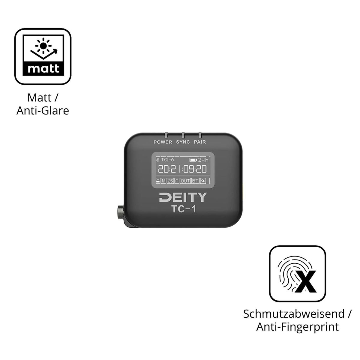 4x Schutzfolie matt für Deity TC-1 Display-Schutzf (5)