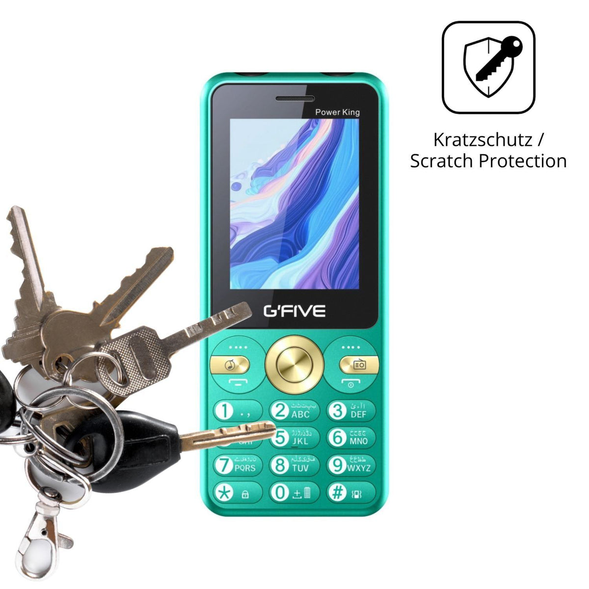 4x Schutzfolie matt für GFive Power King New Displ (4)