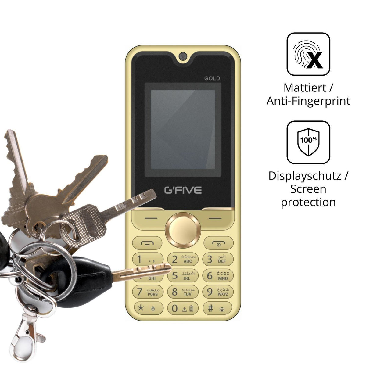 Blickschutzfolie für GFive Gold New matt Schutzfol (3)