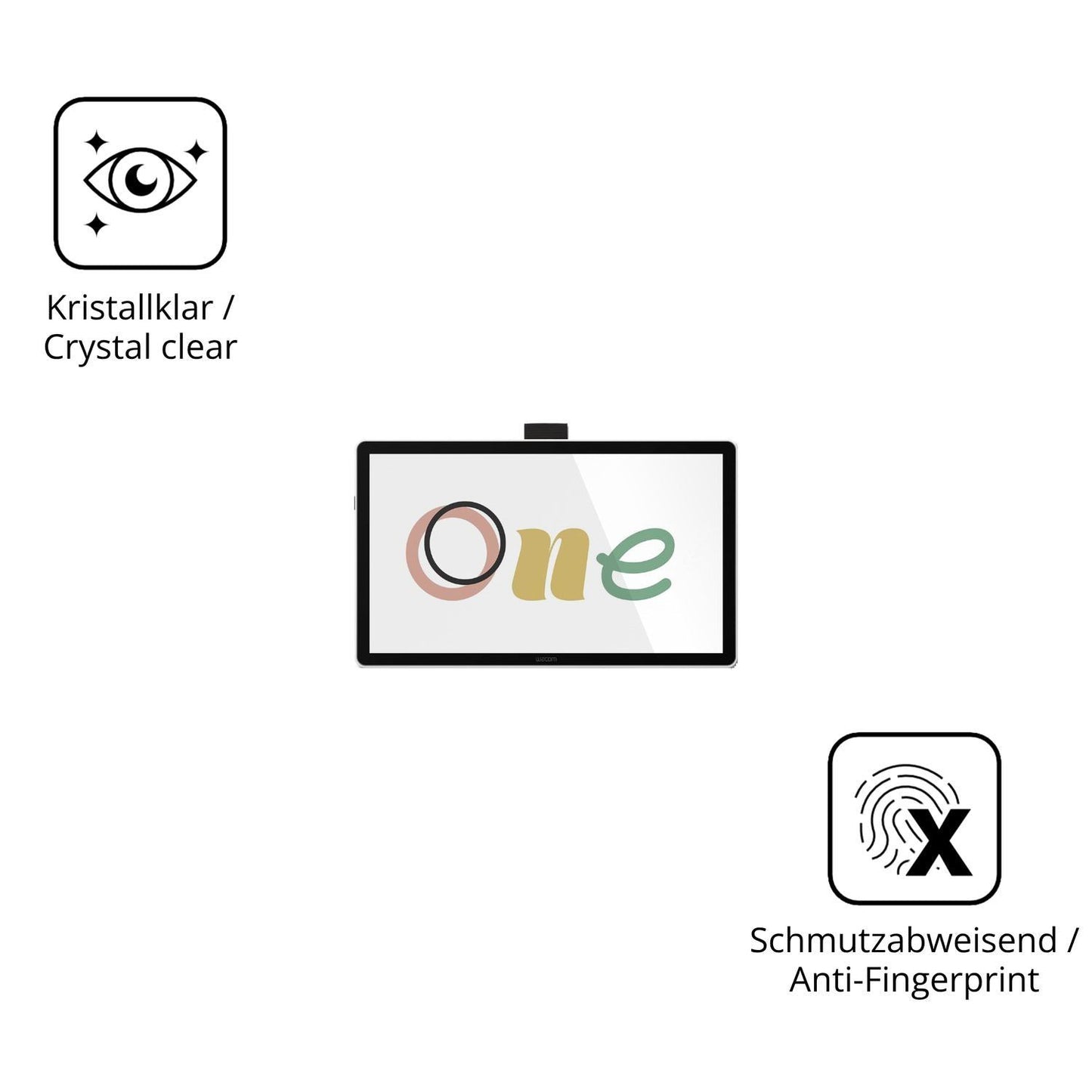 2x 9H Schutzfolie für Wacom One 14 Panzerfolie (5)