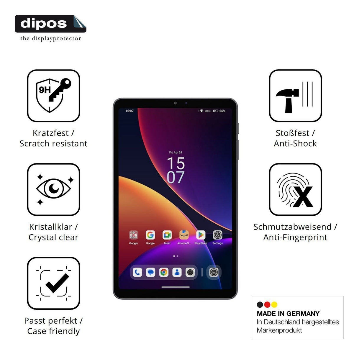 2x 9H Schutzfolie für Alldocube iPlay 80 mini Pro  (7)