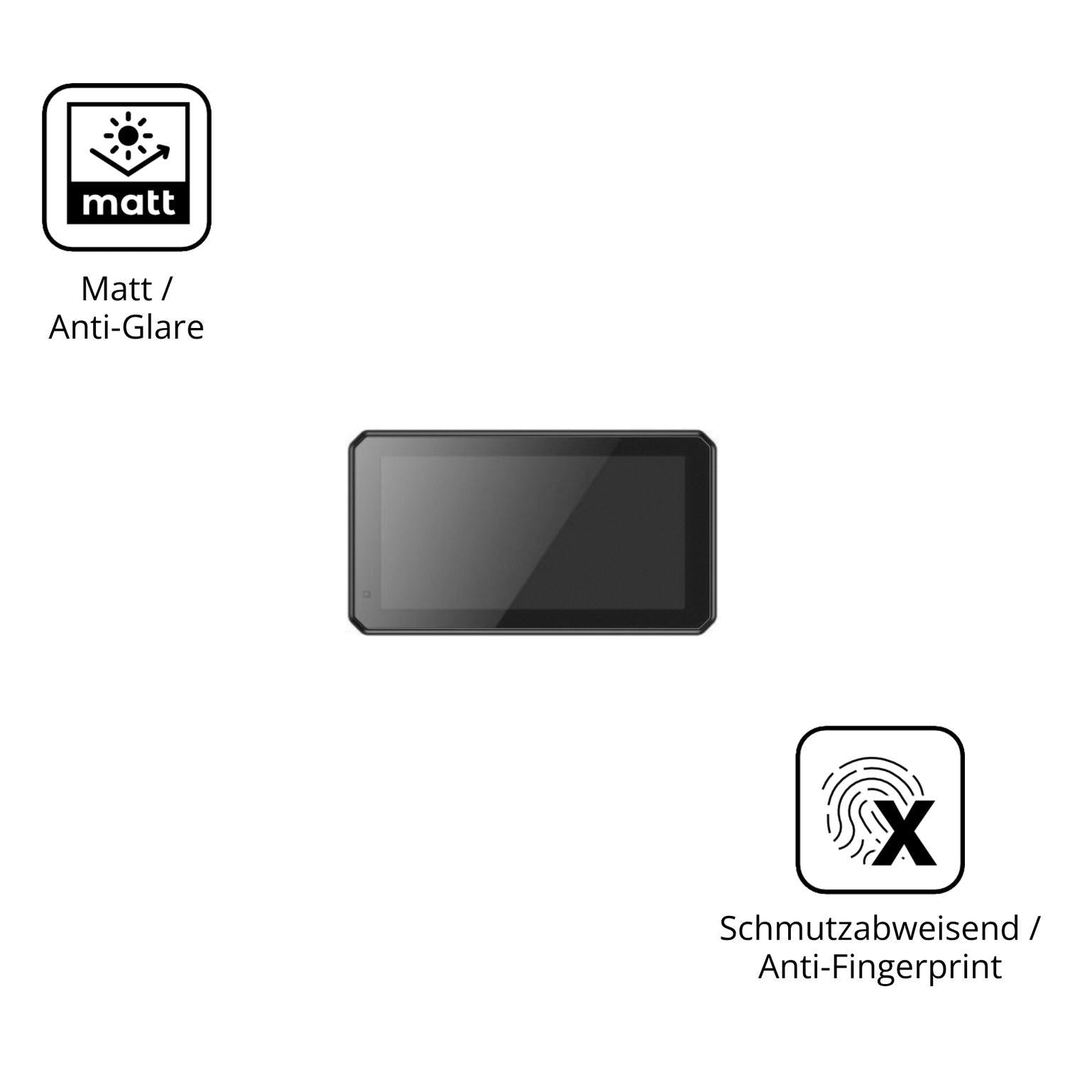 2x Schutzfolie matt für Interphone Sync55B Display (5)