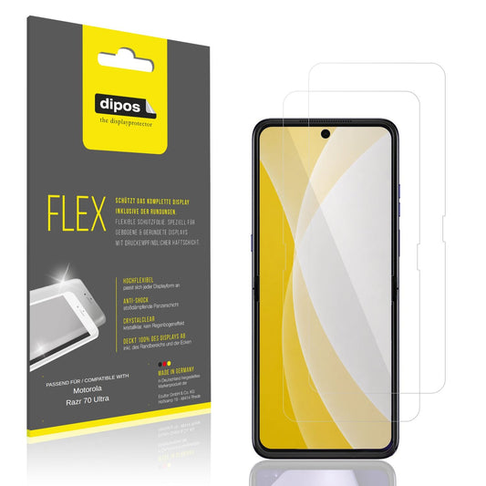 2x 3D Full Cover Schutzfolie für Motorola Razr 70  (1)