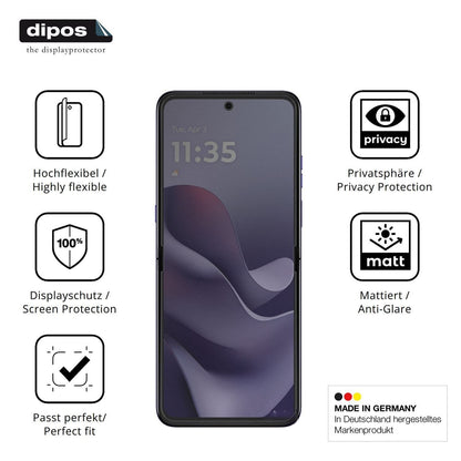 Full Cover Privacy Blickschutzfolie für Motorola R (5)
