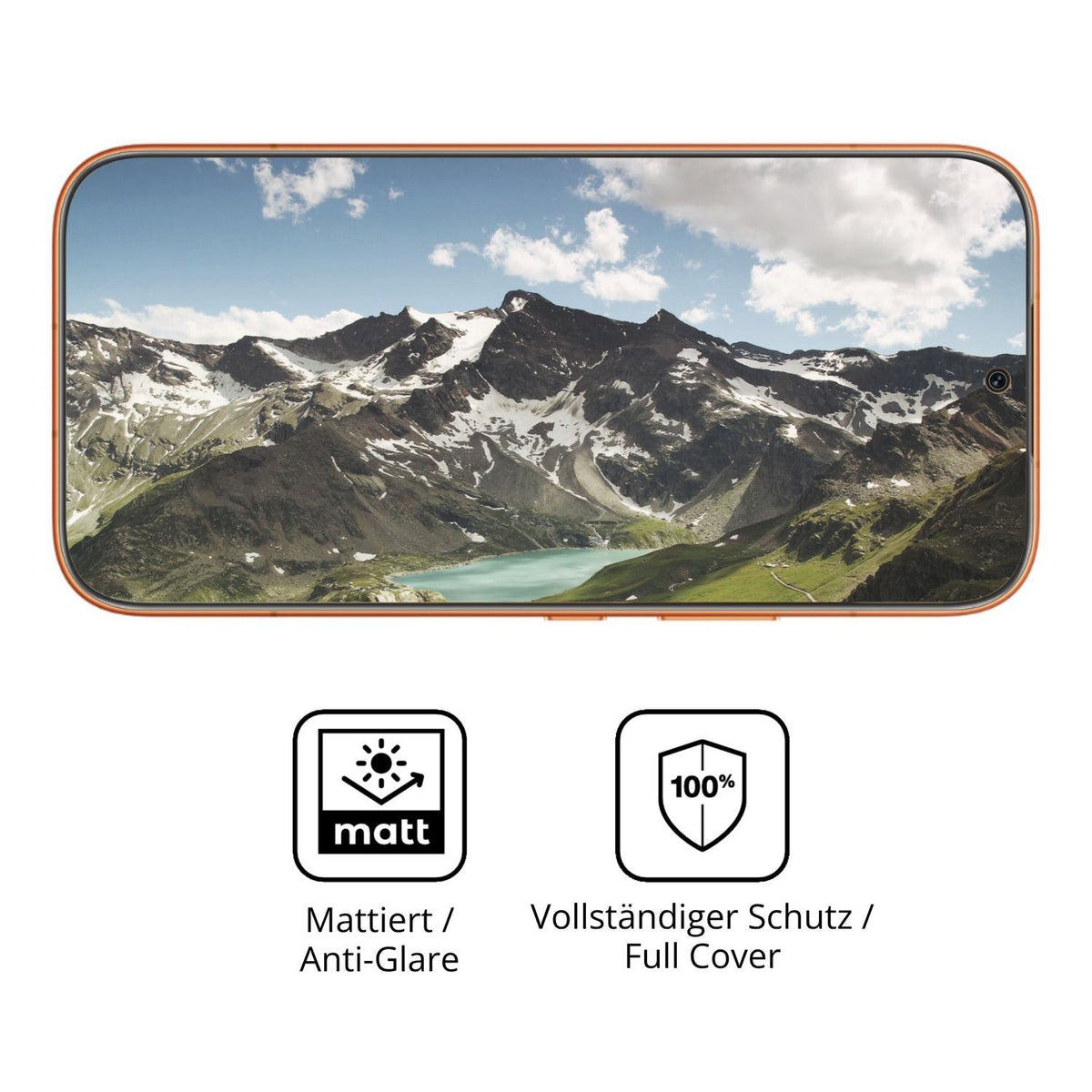 2x Full Cover Schutzfolie matt für Honor 600 Vital (5)