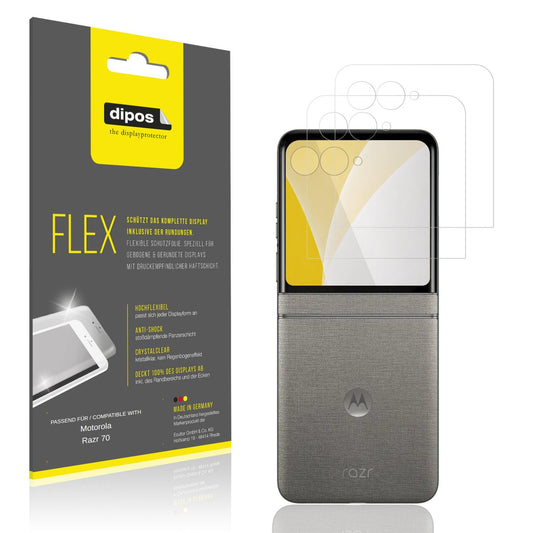 2x 3D Full Cover Schutzfolie für Motorola Razr 70  (1)