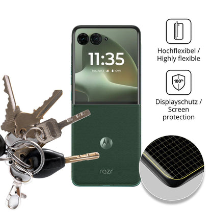 2x Full Cover Schutzfolie matt für Motorola Razr 7 (3)